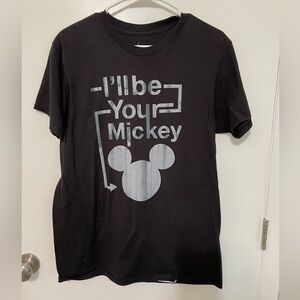 Disney Parks short sleeve
Black T shirt”I’LL BE YOUR MICKEY” T Shirt  by Hanes M